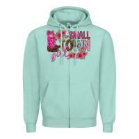 Seafoam small town girl with flowers bbs Zipper Hoodie - BundleAndBundleShop