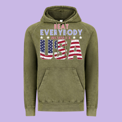 Usa Beat Everybody Vintage Hoodie Designed By Bettercallsaul