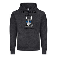 Vintage Black Livin' la vida Frenchie Vintage Hoodie - Bettercallsaul