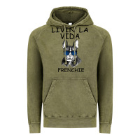Vintage Olive Livin' la vida Frenchie Vintage Hoodie - Bettercallsaul
