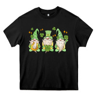 Black st. patrick's day gnomes Heavy Core Tee - MaliasSmallBusiness