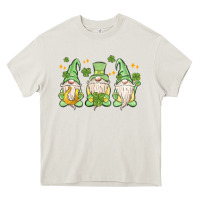 Cream st. patrick's day gnomes Heavy Core Tee - MaliasSmallBusiness