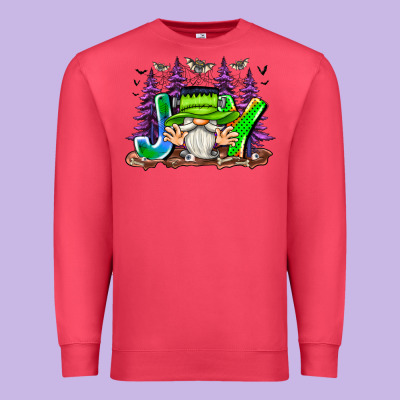 Joy Halloween Gnome Premium Sweatshirt Designed By Cowhidedigitalart