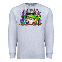 Heather Grey Joy Halloween Gnome Premium Sweatshirt - CowhideDigitalArt