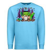 Ocean Blue Joy Halloween Gnome Premium Sweatshirt - CowhideDigitalArt