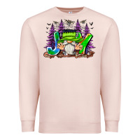 Pale Pink Joy Halloween Gnome Premium Sweatshirt - CowhideDigitalArt
