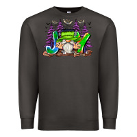 Smoke Joy Halloween Gnome Premium Sweatshirt - CowhideDigitalArt