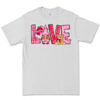 Dove Grey love with gnome Premium Tee - NancyCooperArtShop