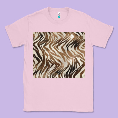Brown Zebra Classic Tee Designed By Barkaloodesign
