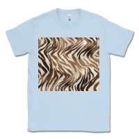 Dusty Blue brown zebra Classic Tee - BarkalooDesign
