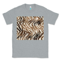 Heather Grey brown zebra Classic Tee - BarkalooDesign