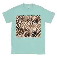 Seafoam brown zebra Classic Tee - BarkalooDesign