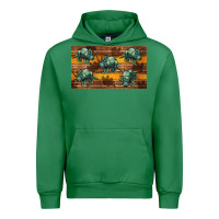 Emerald dinosaur triceratops sippy cup Urban Hoodie - Artiststas