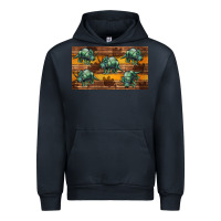 Navy dinosaur triceratops sippy cup Urban Hoodie - Artiststas
