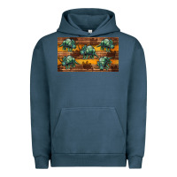Pigment Midnight Navy dinosaur triceratops sippy cup Urban Hoodie - Artiststas
