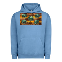 Pigment Pebble Blue dinosaur triceratops sippy cup Urban Hoodie - Artiststas