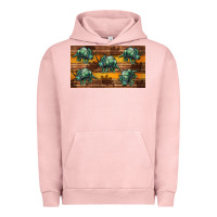 Pigment Salmon dinosaur triceratops sippy cup Urban Hoodie - Artiststas
