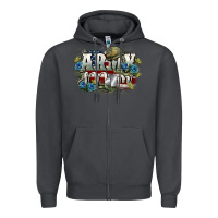 Smoke Army mom Mother's Day Zipper Hoodie - FaDigitalArtStudio