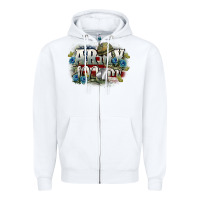 White Army mom Mother's Day Zipper Hoodie - FaDigitalArtStudio