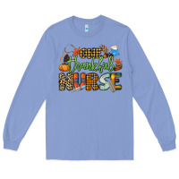 Colony Blue One thankful Nurse Long Sleeve Tee - NancyCooperArtShop