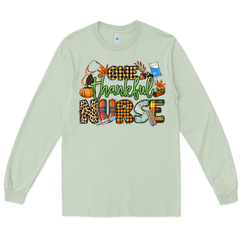 One Thankful Nurse Long Sleeve Tee by NancyCooperArtShop | Teevron