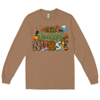Toasted Coconut One thankful Nurse Long Sleeve Tee - NancyCooperArtShop