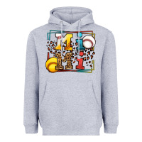 Heather Grey Baseball and Softball mimi Heavyweight Hoodie - LillyAllenDesigns