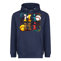 Navy Baseball and Softball mimi Heavyweight Hoodie - LillyAllenDesigns