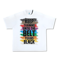 White Black Belt Martial Art Training Karate TaeKwonDo Urban Heavy Tee - Bettercallsaul