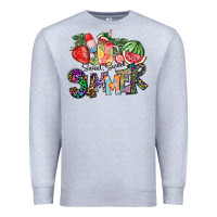 Heather Grey Sweet Sweet Summer Premium Sweatshirt - CowhideDigitalArt