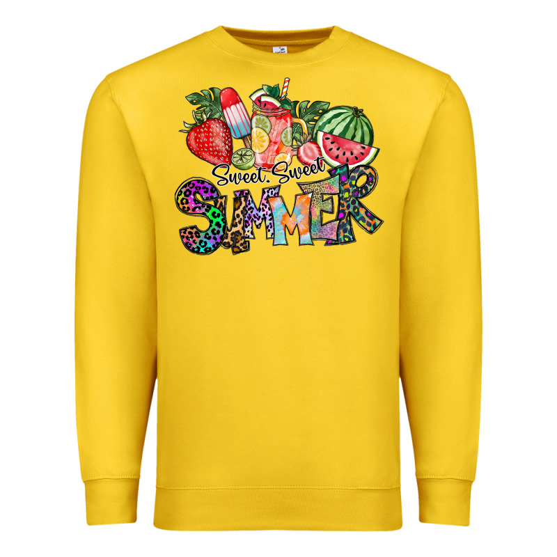 Sweet Sweet Summer Premium Sweatshirt by CowhideDigitalArt | Teevron