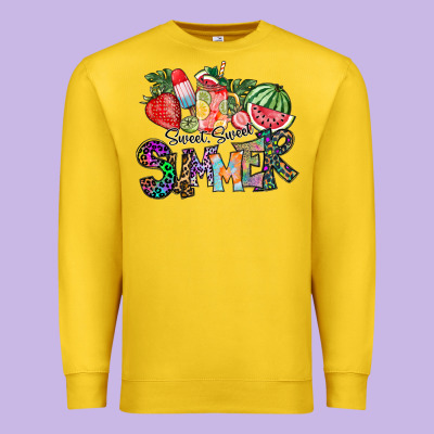 Sweet Sweet Summer Premium Sweatshirt Designed By Cowhidedigitalart