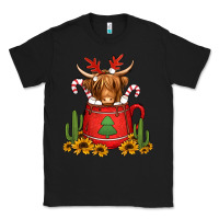Black hot coco christmas highland cow Classic Tee - Jasminsmagicworld