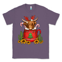 Lavender hot coco christmas highland cow Classic Tee - Jasminsmagicworld