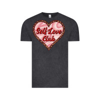 Vintage Black self love club valentine's day Vintage Tee - RanaPortraitStore