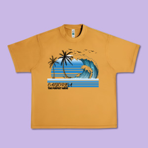 California The Perfect Wave Urban Heavy Tee Designed By Bettercallsaul