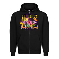 Black Oh honey i am that mom Zipper Hoodie - FaDigitalArtStudio