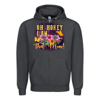 Smoke Oh honey i am that mom Zipper Hoodie - FaDigitalArtStudio