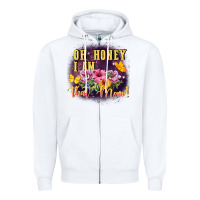 White Oh honey i am that mom Zipper Hoodie - FaDigitalArtStudio
