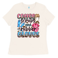 Bone coffee scrubs and rubber gloves Ladies Tee - NancyCooperArtShop