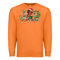 Carrot Joy Girl Black Premium Sweatshirt - CowhideDigitalArt