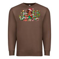 Chestnut Joy Girl Black Premium Sweatshirt - CowhideDigitalArt