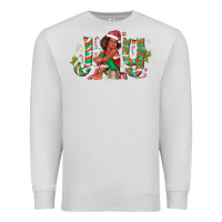 Dove Grey Joy Girl Black Premium Sweatshirt - CowhideDigitalArt