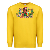 Lemon Joy Girl Black Premium Sweatshirt - CowhideDigitalArt