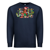 Navy Joy Girl Black Premium Sweatshirt - CowhideDigitalArt
