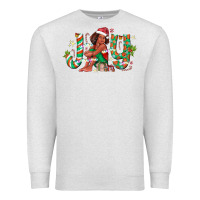 Oatmeal Heather Joy Girl Black Premium Sweatshirt - CowhideDigitalArt