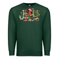 Sports Green Joy Girl Black Premium Sweatshirt - CowhideDigitalArt