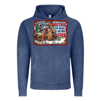Vintage Denim christmas is best at the farm Vintage Hoodie - RanaPortraitStore
