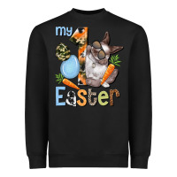 Black My first Easter Boy Easter Day Heavyweight Sweatshirt - HowdyJamesFarm