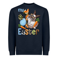 Navy My first Easter Boy Easter Day Heavyweight Sweatshirt - HowdyJamesFarm